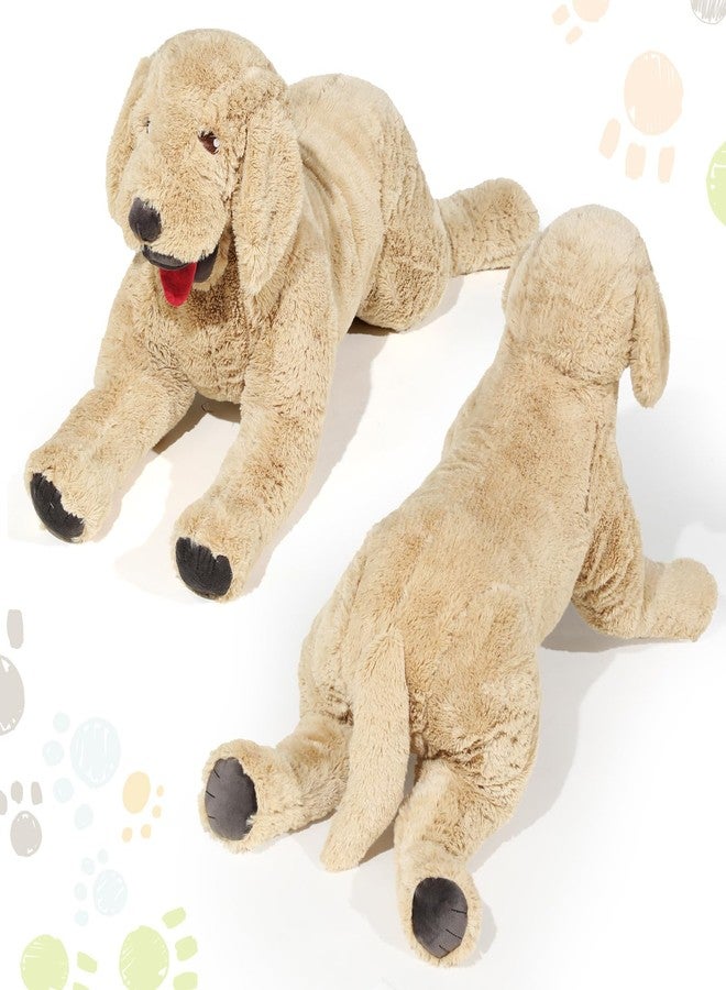 Geosar 15.7" Dog Stuffed Animals Plush, Soft Cuddly Golden Retriever Plush Toys, Large Stuffed Dog Hugging Pillow Gifts for Valentines Kids Girls Boys Birthday - Image 5